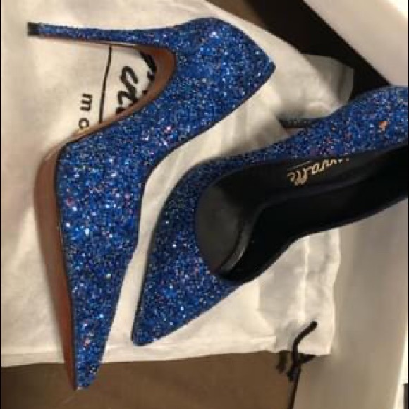 Blue Glitter L’Intervalle pumps - Picture 3 of 4